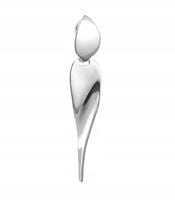 Srebrny wisiorek gładki podłużny sopel zawieszka