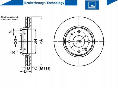 TARCZA HAM PRZOD 281X24 V POWER DISC ATE na Arena.pl