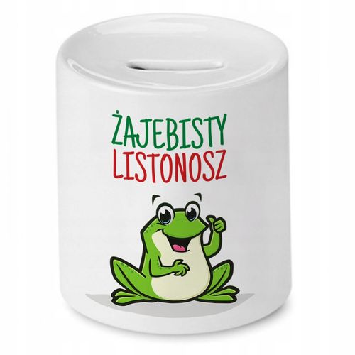 Skarbonka Dla Listonosza Żajebisty Listonosz Z Nadrukiem Ze Zdjęciem na Arena.pl