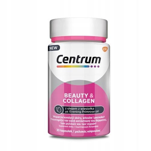 Multiwitamina Centrum Beauty & Collagen z olejkiem z wiesiołka 30 tabletek na Arena.pl
