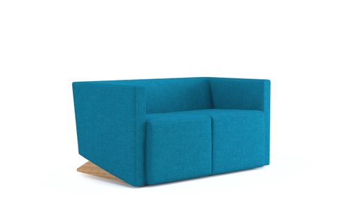 Sofa Plain 138cm niebieska D2 na Arena.pl