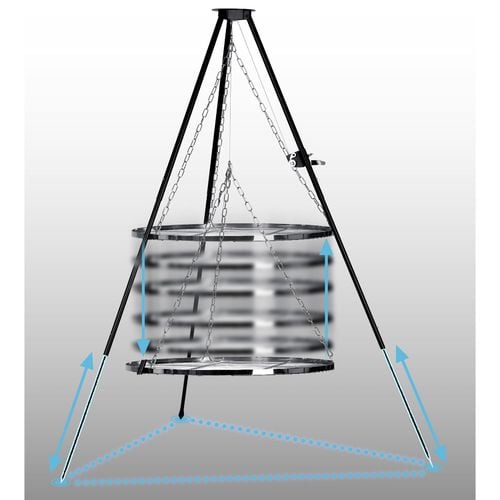 Ruszt na ognisko trójnóg 80 cm Berdsen BD-884 na Arena.pl