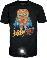 Funko POP! Koszulka T-Shirt Funko Pop Tee MARVEL świateczny Iron Man r.L