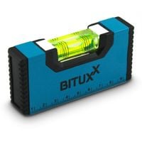 19286Aluminiowa kieszonkowa poziomica 10 cm niebieska