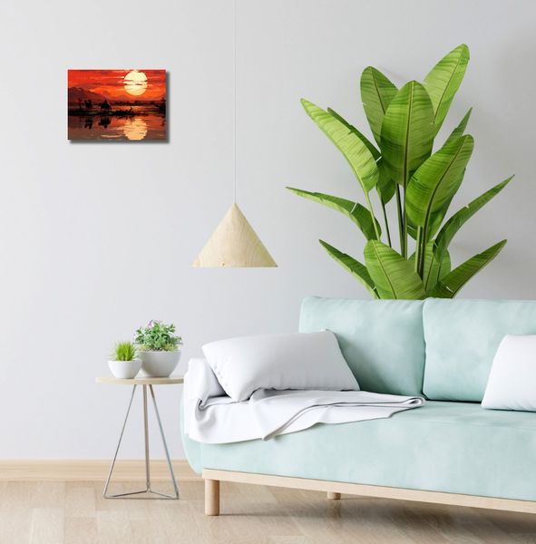 Obraz 30x20cm Zachód Słońca na Prerii zdjęcie 2
