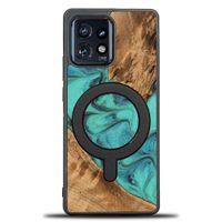 etui bewood unique na motorola edge 40 pro - turquoise z magsafe