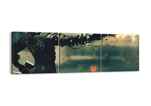 Obraz Na Płótnie - Robot Walka Broń - 90X30 Cm - Ca90X30-3196 na Arena.pl