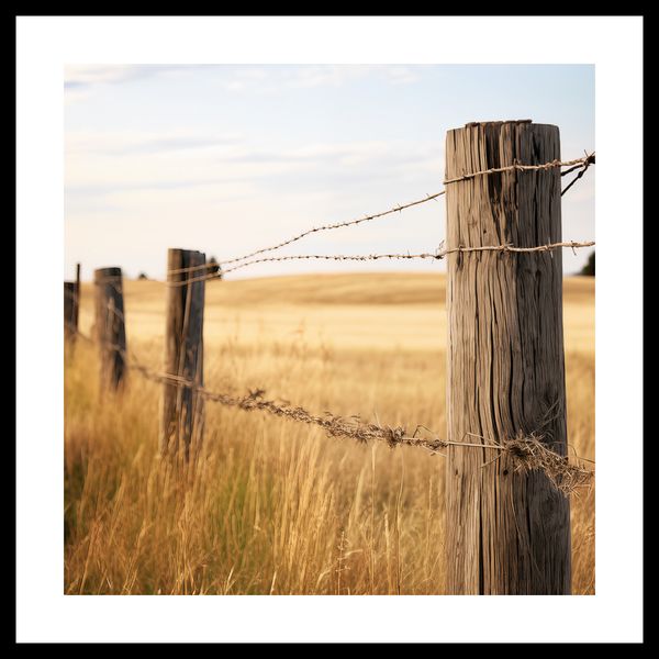 Plakat 50x50cm Płot na Polu zdjęcie 3