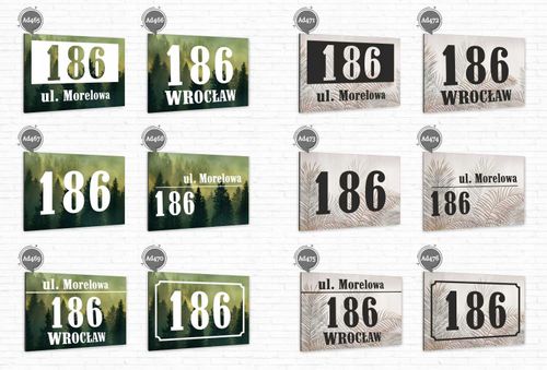 Numer domu DUŻA TABLICZKA ADRESOWA aluminiowa na Arena.pl