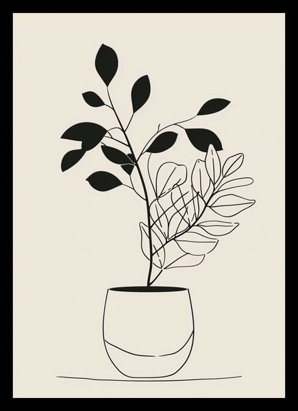 Plakat 21x29,7cm Prostota Doniczki zdjęcie 2