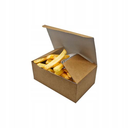 Pudełko Opakowanie Kurczak M FRYTKI NUGGETS CIASTO 16x10x6 cm - 100 szt. na Arena.pl