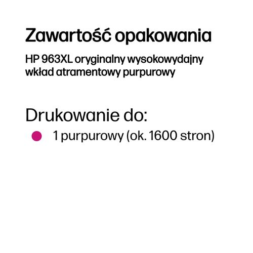 Tusz HP 963XL Magenta (3JA28AE) na Arena.pl