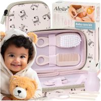 ZESTAW DO PIELĘGNACJI PAZNOKCI WŁOSÓW NIEMOWLĄT KOSMETYCZNY NOŻYCZKI ETUI