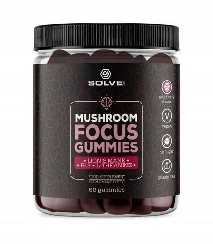 SOLVE LABS Mushroom Focus Gummies (żelki) na Arena.pl