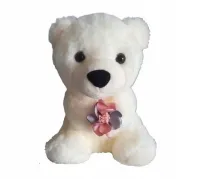 MISIEK PLUSZOWY RÓŻA SERCE MASKOTKA PLUSZAK WALENTYNKOWY WALENTYNKI 25cm