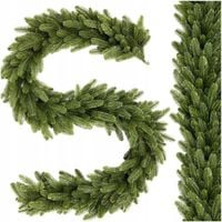 GIRLANDA Świąteczna Świerk PE 200 cm GĘSTA 168 gałązek jak naturalna 2m