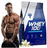 PYSZNE BIAŁKO WPC Trec Whey 100 900g PROTEINY NA MASĘ MIĘŚNIE DO TRENINGU