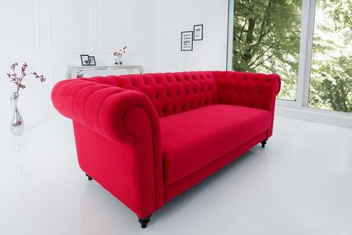 Sofa CHESTERFIELD czerwona na Arena.pl