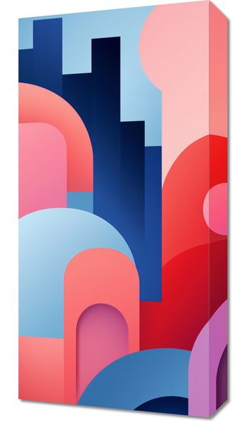 Obraz 30x60cm Miasto Kolorów zdjęcie 1