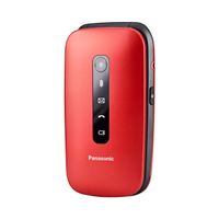 2X Panasonic KX-TU550 EXR czerwony [telefon dla seniora]
