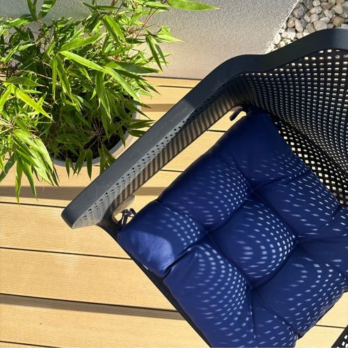 PODUSZKA NA KRZESŁO OGRODOWA WIĄZANA ŁAWKĘ PALETY MEBLE DO OGRODU 45X45 na Arena.pl