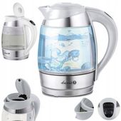 Czajnik elektryczny szklany z regulacją temperatury podświetlany LED