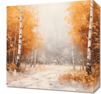 Obraz 40x40cm Jesienne Brzozy