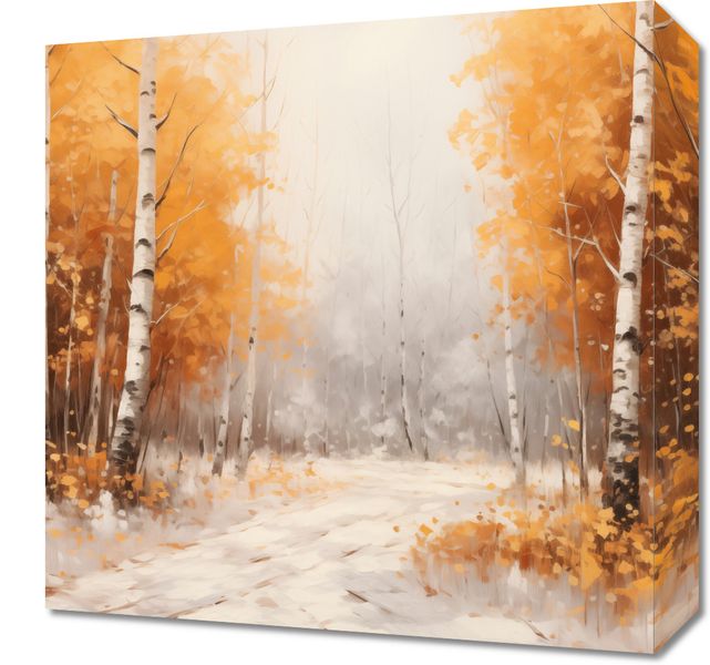 Obraz 40x40cm Jesienne Brzozy zdjęcie 1