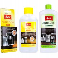Zestaw Melitta do ekspresu: odkamieniacz ekspresu tabletki czyszczące płyn