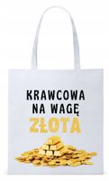 Dla Krawca Krawcowej Torba Eco Biała Shopper Z Nadrukiem Ze Zdjęciem
