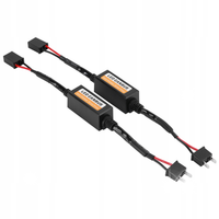 ADAPTERY CANBUS DEKODER FILTR REZYSTOR LED BŁĄD SPALONEJ ŻARÓWKI H7 9-12 V
