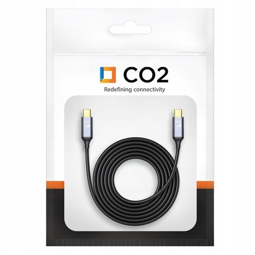 CO2 KABEL USB-C SZYBKIE ŁADOWANIE THUNDERBOLT 3 20GBPS 100W USB TYP C 4K 2M na Arena.pl