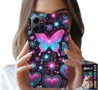 ETUI DO XIAOMI NOTE 12 4G - KOLOROWY MOTYLEK SERCE MODNE WZORY CASE