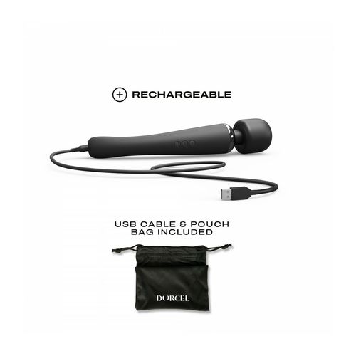 Wibrator Marc Dorcel Megawand Czarny na Arena.pl