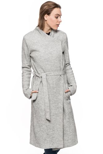 TOM TAILOR CLEAN COAT WITH DRAPED COLLAR SZARY L na Arena.pl