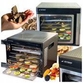 SUSZARKA SPOŻYWCZA DO GRZYBÓW OWOCÓW WARZYW ZIÓŁ TIMER LCD STALOWA 9