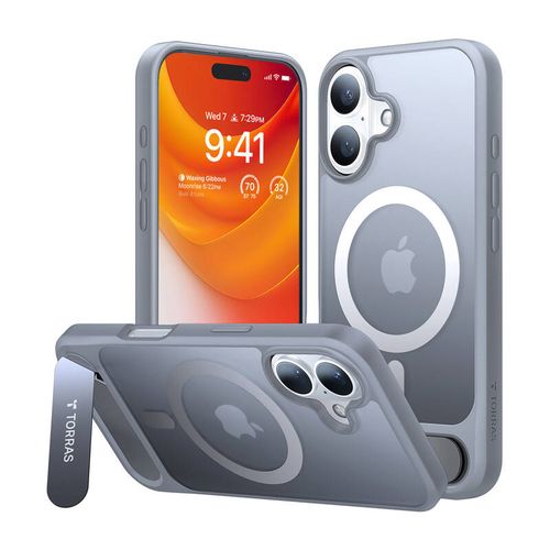 Etui Torras Pstand Series do iPhone 16 Plus (Titanium gray) na Arena.pl