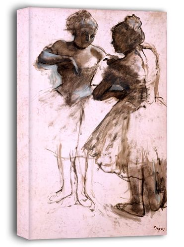 Two Dancers, Edgar Degas - obraz na płótnie 70x100 cm na Arena.pl