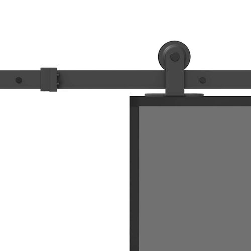 Drzwi przesuwne z osprzętem, 90x205 cm, szkło i aluminium na Arena.pl