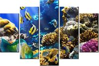 100CM 150CM OBRAZ 5 ELEM RAFA KORALOWA ŚCIENNY