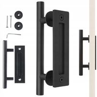 UCHWYT KLAMKA DO DRZWI PRZESUWNYCH CZARNA MATOWA LOFT POCHWYT RETRO