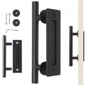 UCHWYT KLAMKA DO DRZWI PRZESUWNYCH CZARNA MATOWA LOFT POCHWYT RETRO