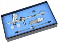 2X Aerograf HS-80 Double Action 3 regulacje Filtr Odwadniacz 3x DYSZA 02 03