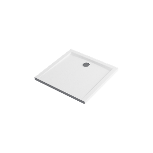 Forma X brodzik kwadratowy 100x100 cm  struktura, niski, biały mat na Arena.pl