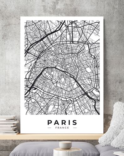Plakat mapa Paryż plan miasta 61x91 cm na Arena.pl