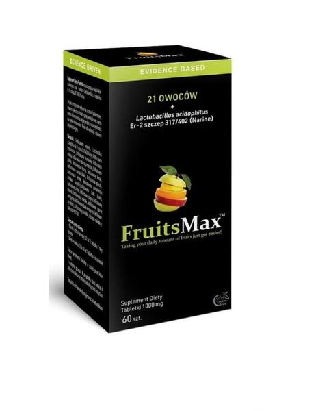 FruitsMax 1000 mg Narine probiotyk 60 tabs zdjęcie 1