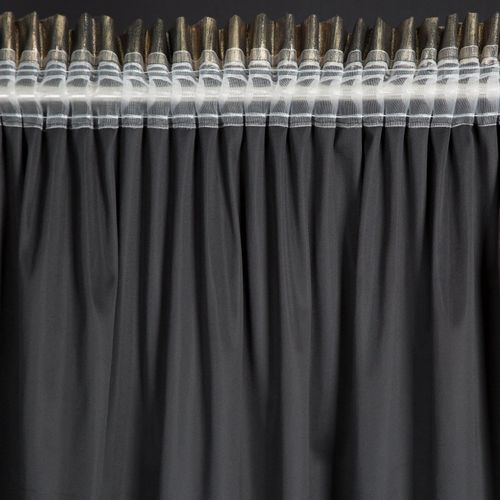 ZASŁONA GOTOWA EMILA NA TAŚMIE 140 X 270 CM CZARNY+ZŁOTY na Arena.pl