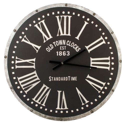 ZEGAR ŚCIENNY retro MONDEX czarny 60 cm na Arena.pl