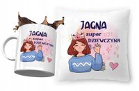 Zestaw Dla Jagny Poduszka + Kubek Dla Dziecka Z Nadrukiem Ze Zdjęciem