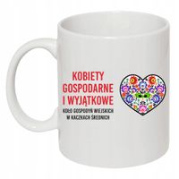 Kubek KGW Koło Gospodyń Wiejskich nadruk kobiety gospodarne i wyjątkowe